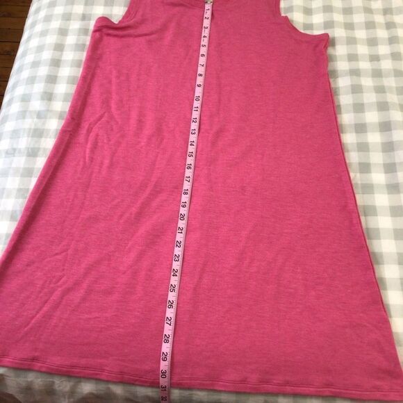 𝅺reitmans dress lightweight racer back pink breathable summer resort wear large - Picture 5 of 9